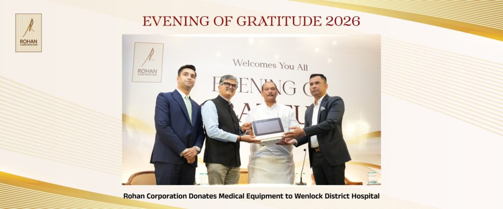 Rohan Corporation donates Multipara Monitors worth Rs 10 lakh to Government Wenlock District Hospital at Evening of Gratitude 2026 in Mangaluru